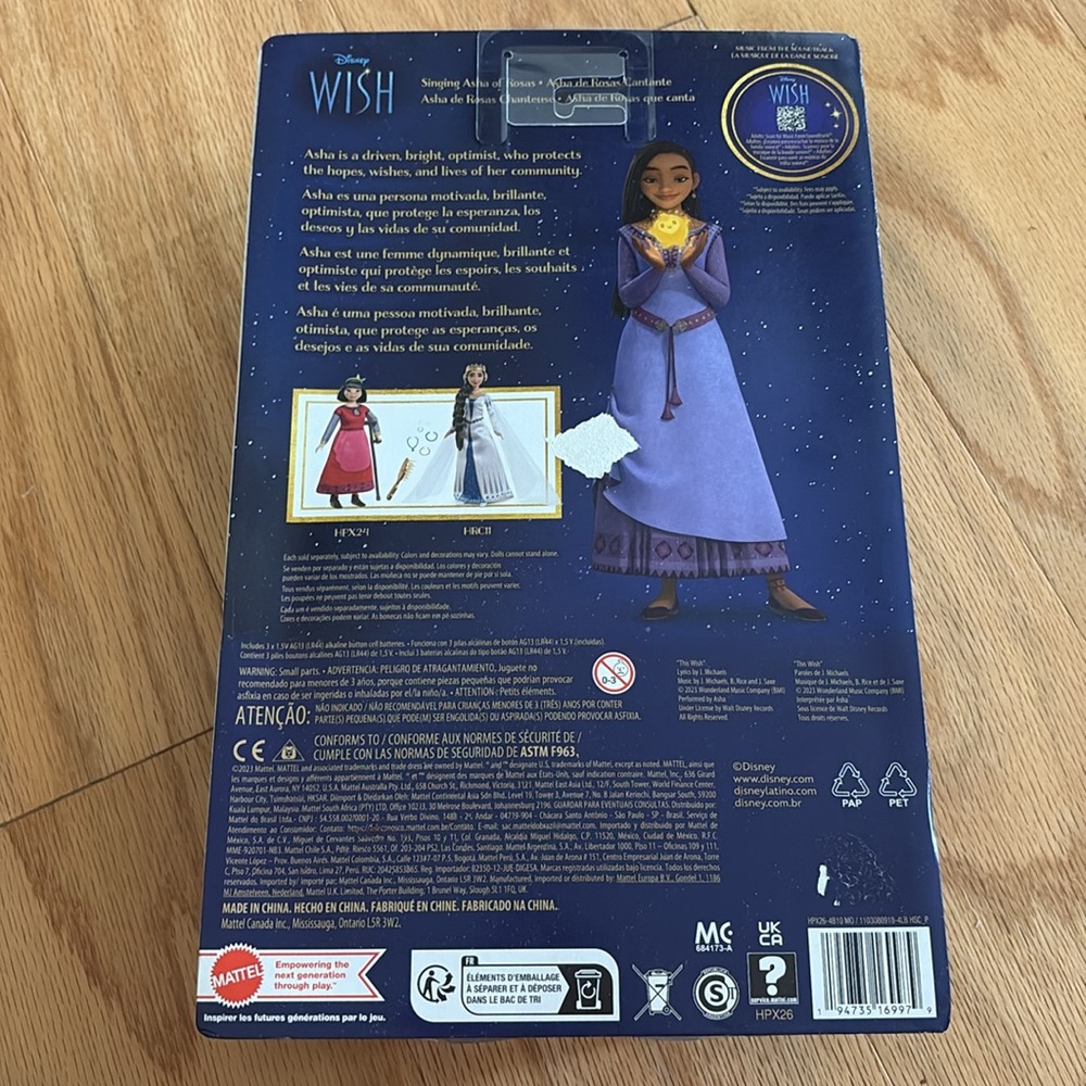 Disney Wish Movie Singing Asha Doll With Star Pet New Doll In Box - Picture 4 of 8